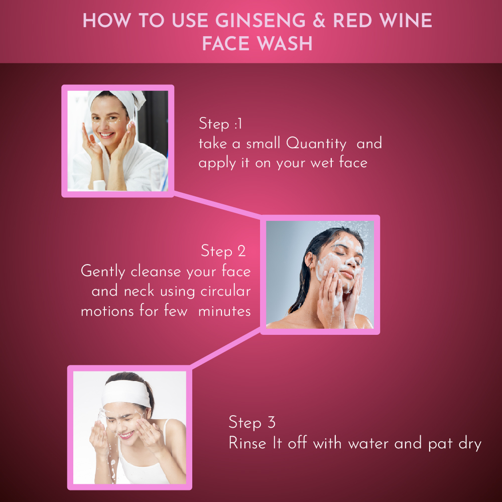 Ginseng & Red Wine Face Wash (200 ml)